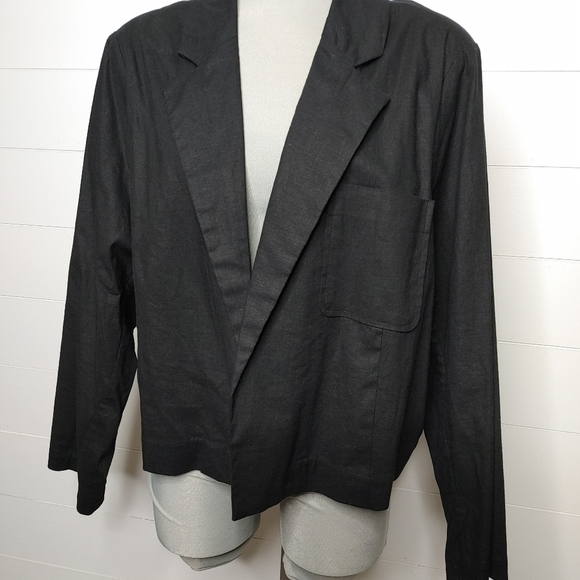ADDITION Elle Linen Blend Jacket Size 24 - Picture 4 of 11